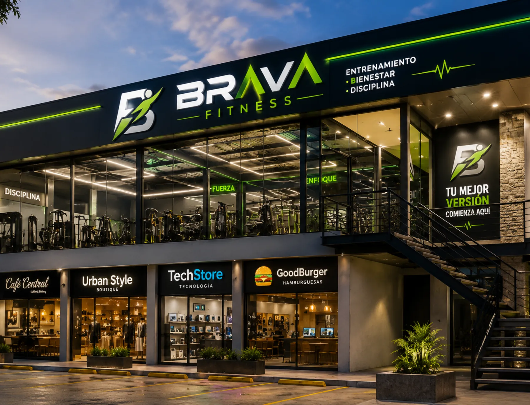 Fachada BRAVA Fitness