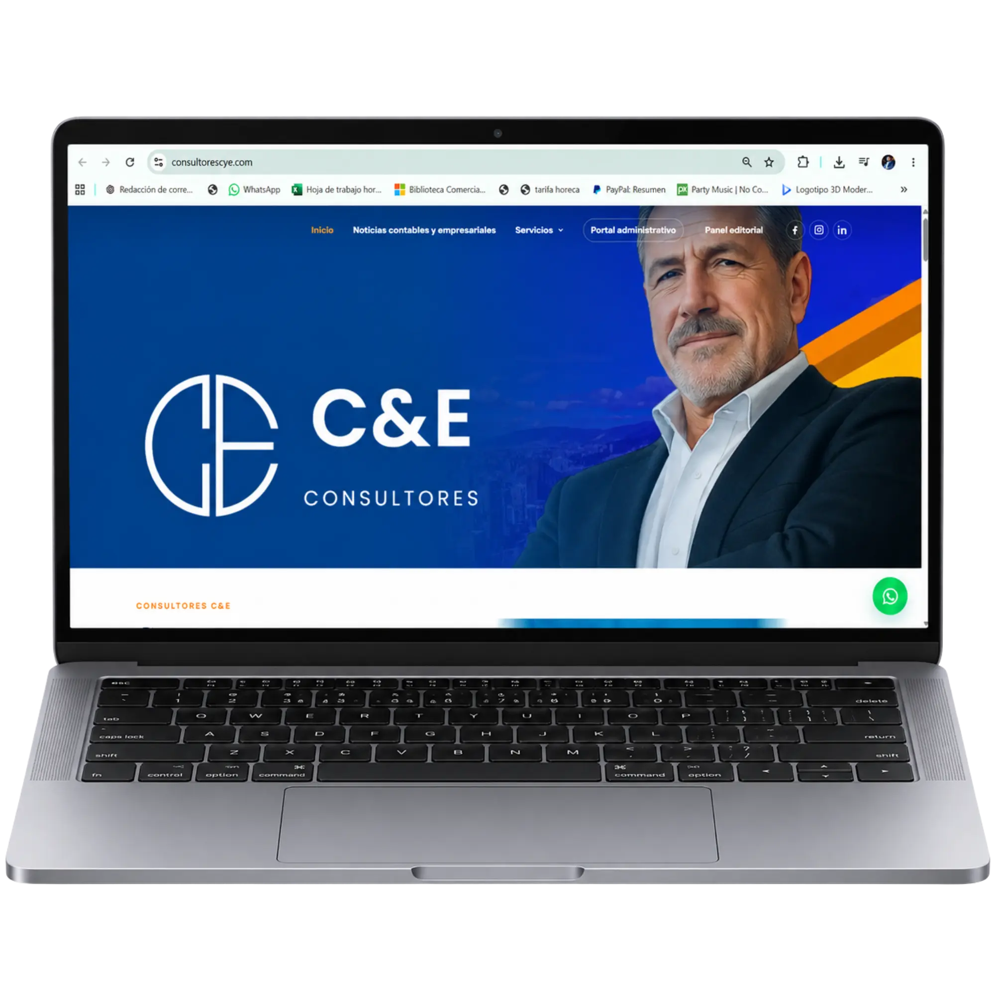 Vista de escritorio de C&E Consultores