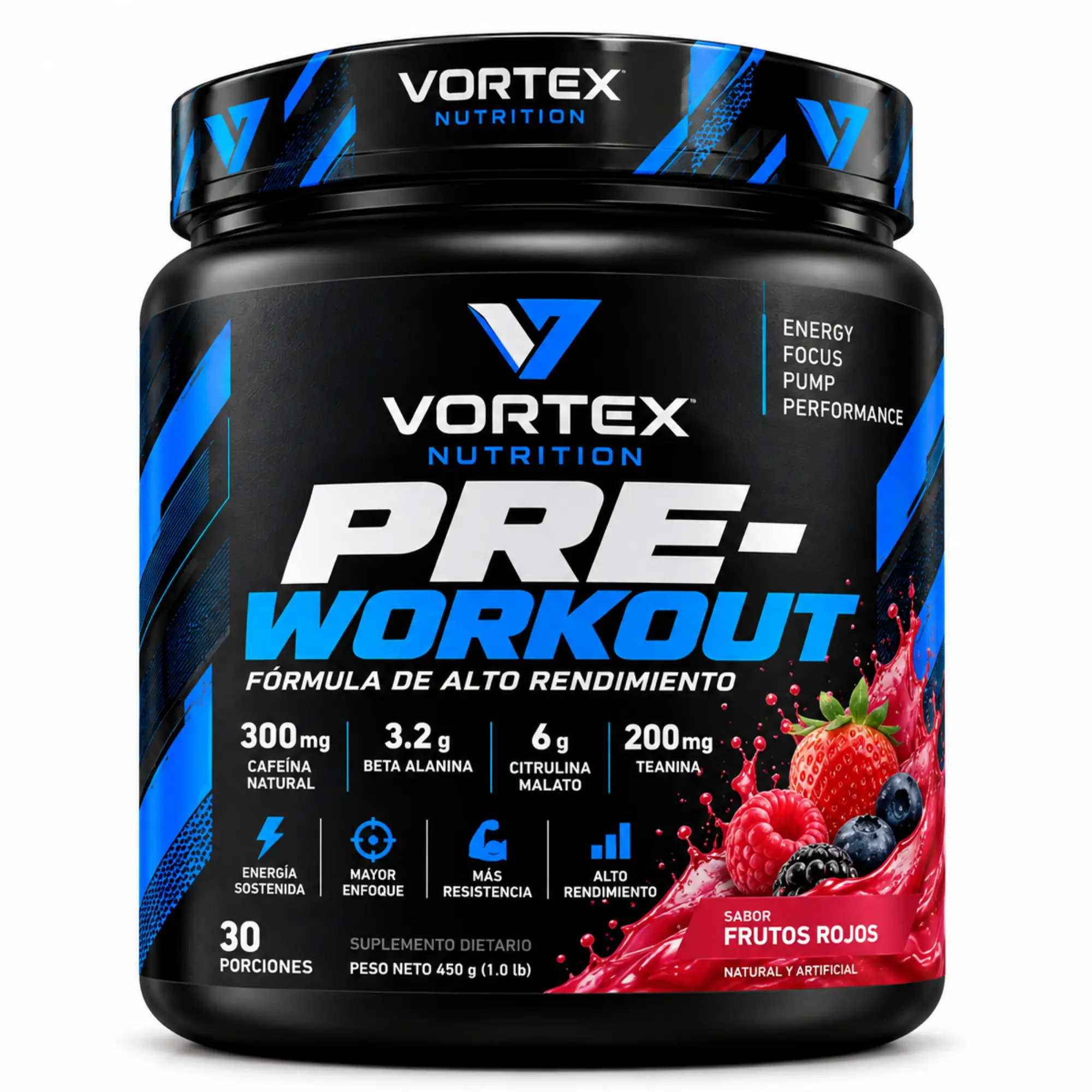 VORTEX Pre-Workout Frutos Rojos